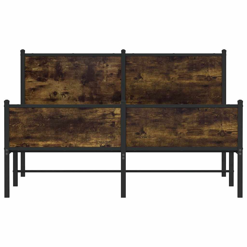 Giroletto senza Materaso in Metallo Rovere Fumo 150x200 cm