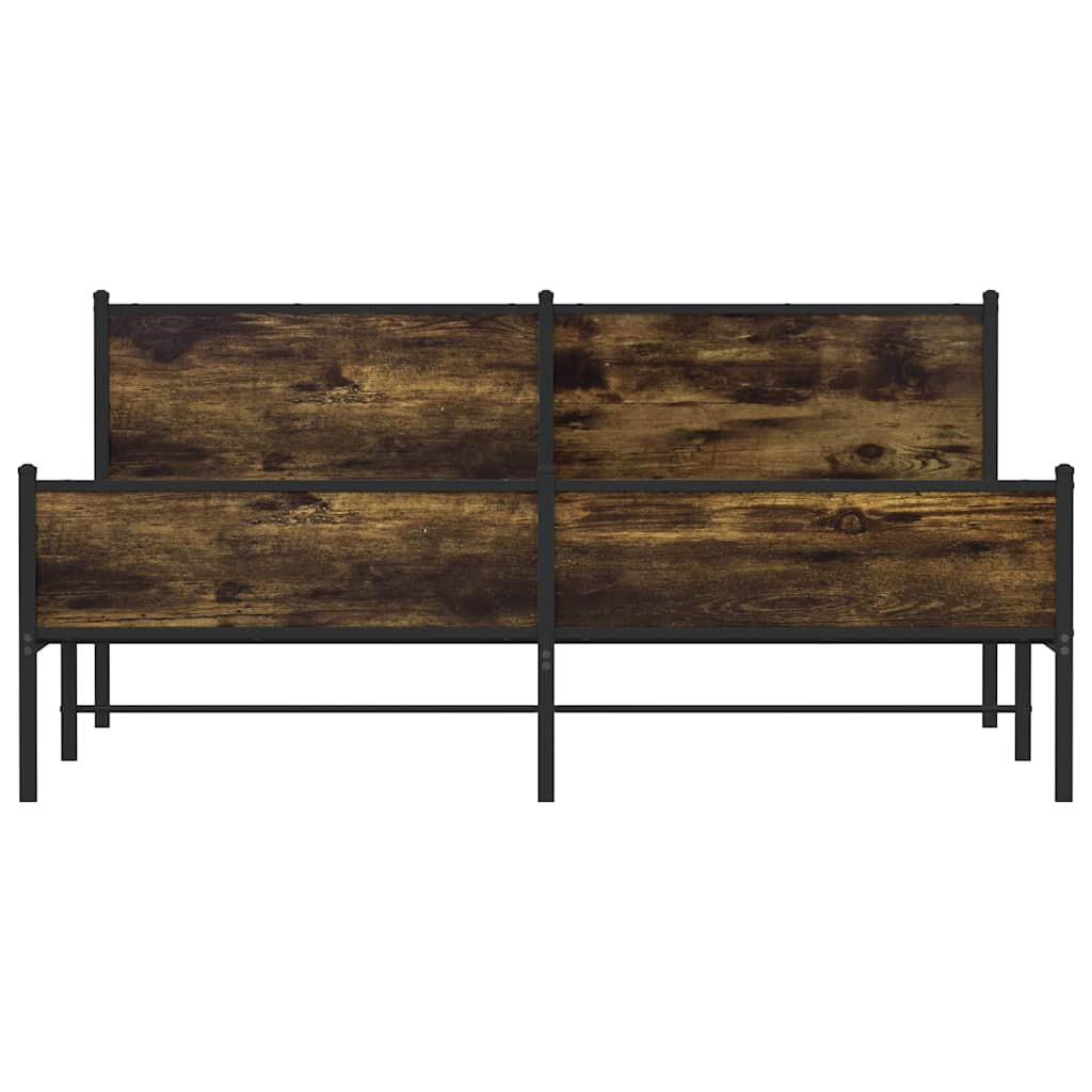 Giroletto senza Materaso in Metallo Rovere Fumo 183x213 cm