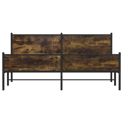 Giroletto senza Materaso in Metallo Rovere Fumo 193x203 cm