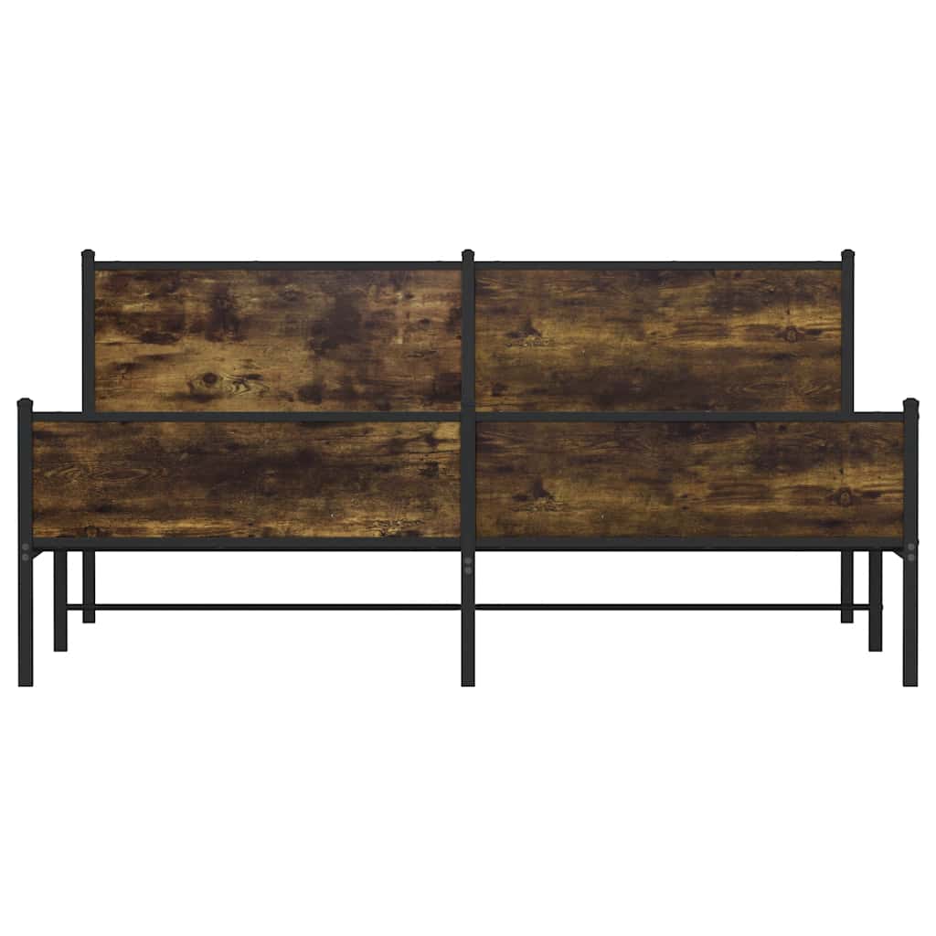 Giroletto senza Materaso in Metallo Rovere Fumo 200x200 cm