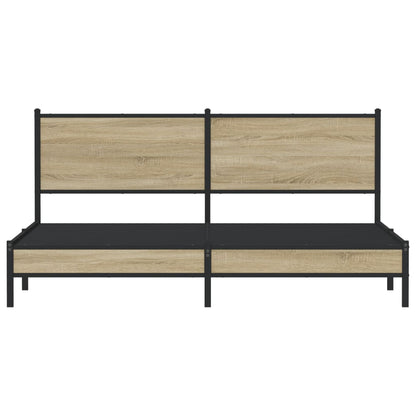 Giroletto senza Materaso in Metallo Rovere Sonoma 180x200 cm