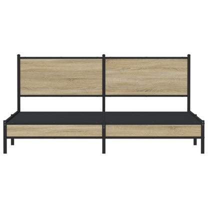 Giroletto senza Materaso in Metallo Rovere Sonoma 183x213 cm
