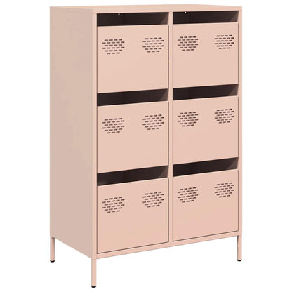 Credenza Rosa 68x39x101,5 cm in Acciaio