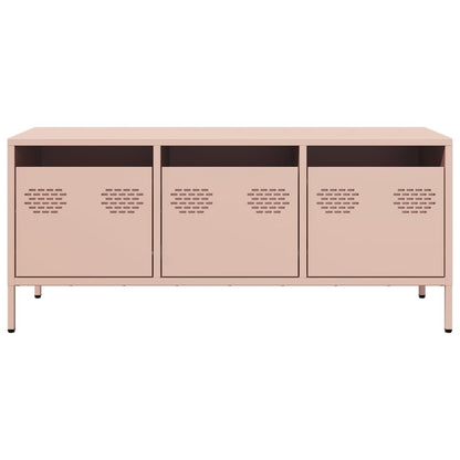 Mobile TV Rosa 101,5x39x43,5 cm in Acciaio Laminato a Freddo