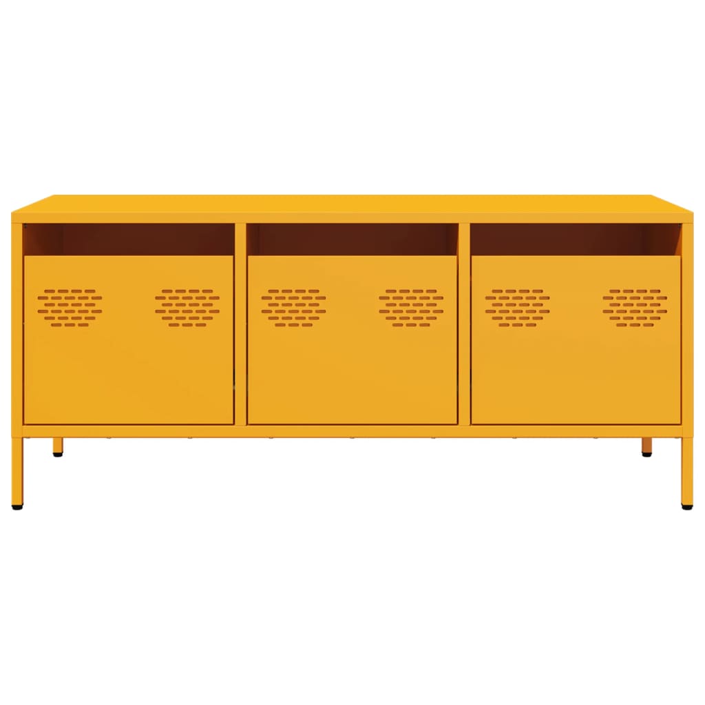 Mobile TV Giallo Senape 101,5x39x43,5 cm in Acciaio