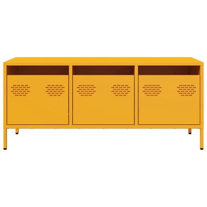 Mobile TV Giallo Senape 101,5x39x43,5 cm in Acciaio