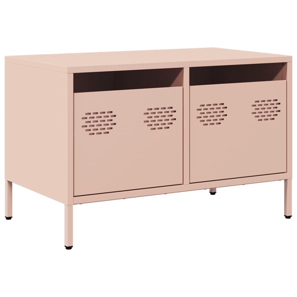 Mobile TV Rosa 68x39x43,5cm in Acciaio Laminato a Freddo