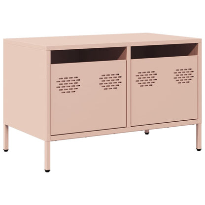 Mobile TV Rosa 68x39x43,5cm in Acciaio Laminato a Freddo