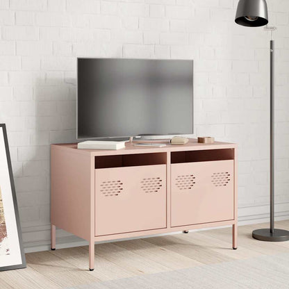 Mobile TV Rosa 68x39x43,5cm in Acciaio Laminato a Freddo