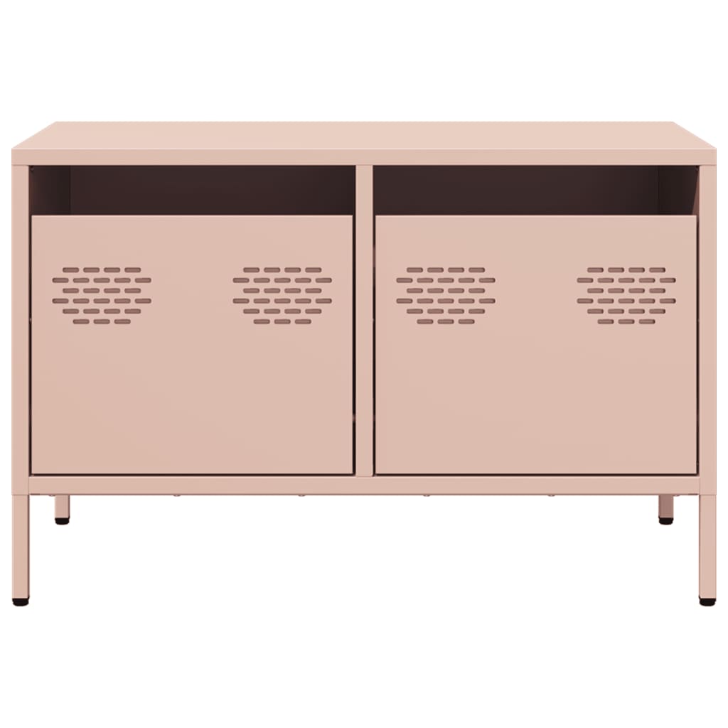 Mobile TV Rosa 68x39x43,5cm in Acciaio Laminato a Freddo
