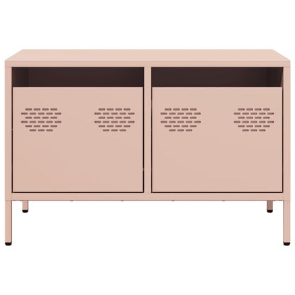 Mobile TV Rosa 68x39x43,5cm in Acciaio Laminato a Freddo