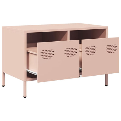 Mobile TV Rosa 68x39x43,5cm in Acciaio Laminato a Freddo
