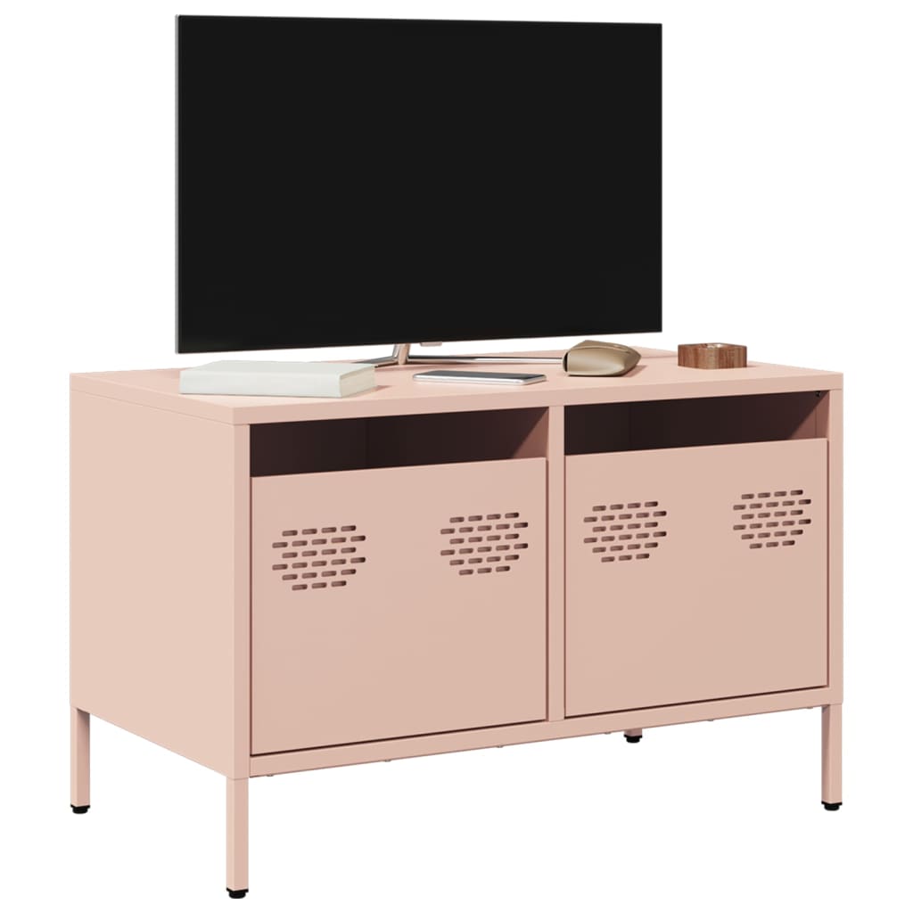 Mobile TV Rosa 68x39x43,5cm in Acciaio Laminato a Freddo