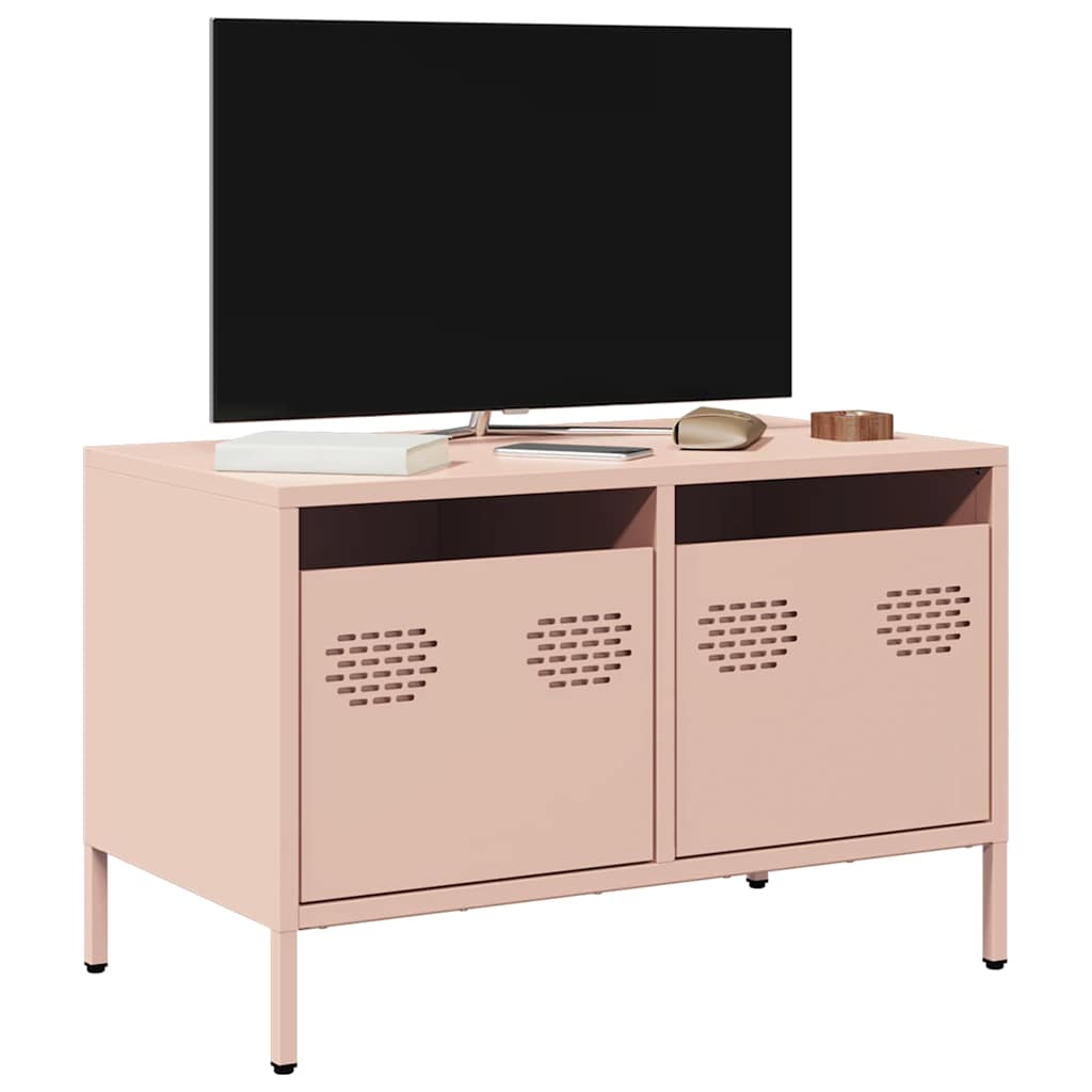 Mobile TV Rosa 68x39x43,5cm in Acciaio Laminato a Freddo