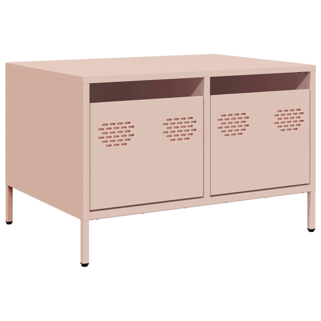 Mobile TV Rosa 68x50x43,5 cm in Acciaio Laminato a Freddo