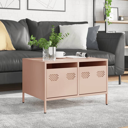 Mobile TV Rosa 68x50x43,5 cm in Acciaio Laminato a Freddo
