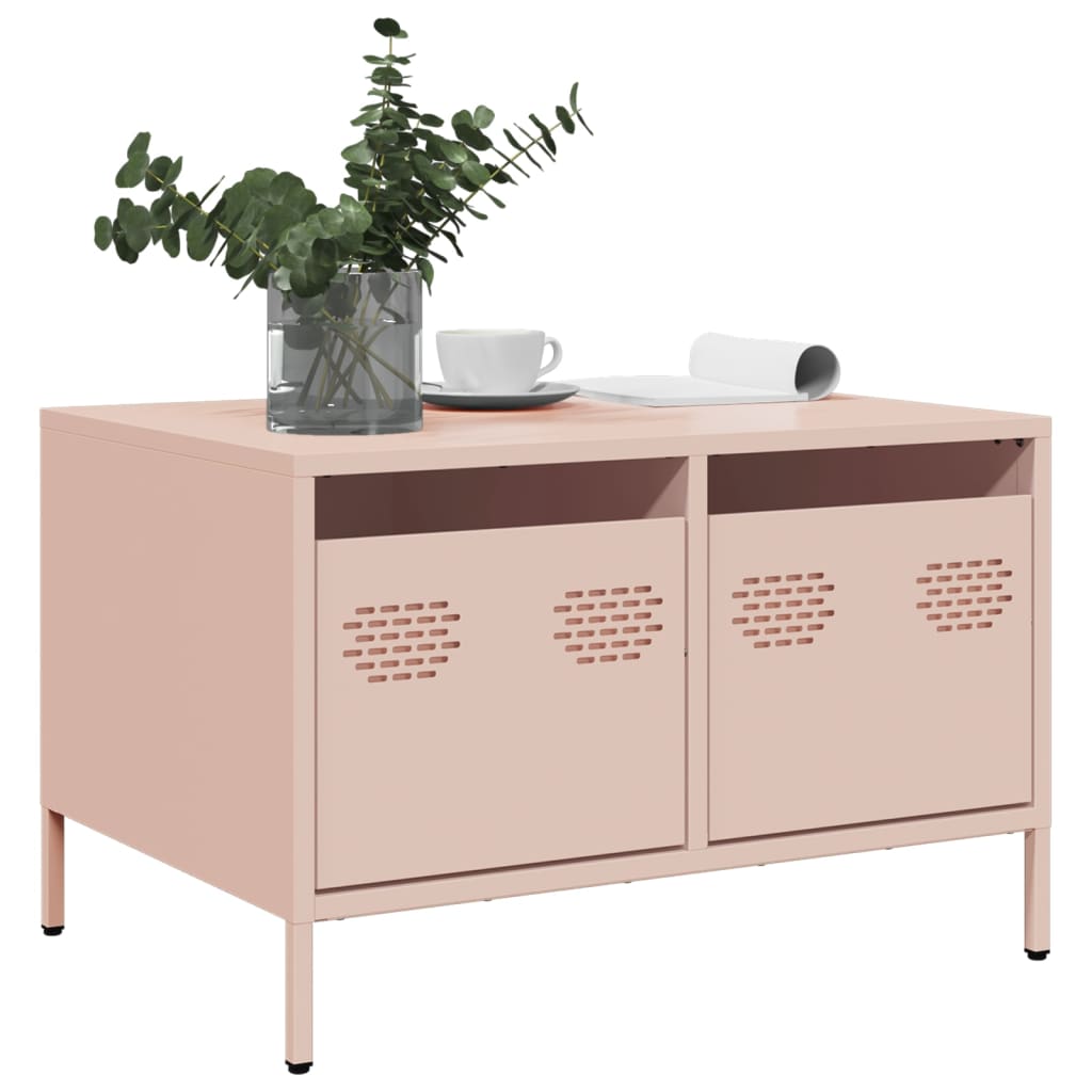 Mobile TV Rosa 68x50x43,5 cm in Acciaio Laminato a Freddo