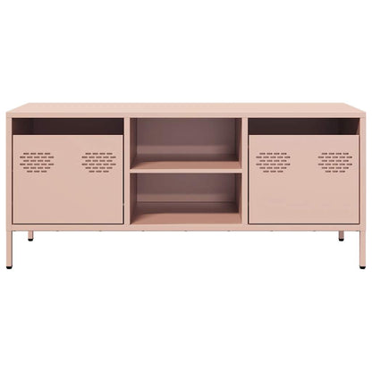 Mobile TV Rosa 101,5x39x43,5 cm in Acciaio Laminato a Freddo