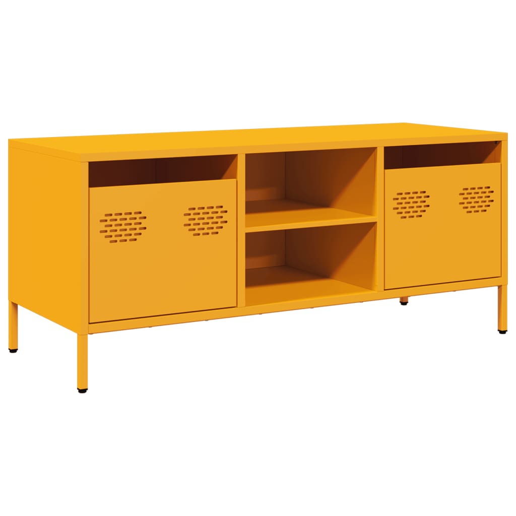 Mobile TV Giallo Senape 101,5x39x43,5 cm in Acciaio