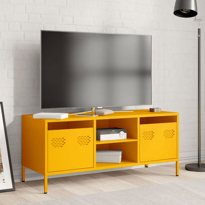 Mobile TV Giallo Senape 101,5x39x43,5 cm in Acciaio