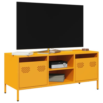 Mobile TV Giallo Senape 101,5x39x43,5 cm in Acciaio
