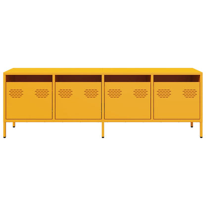 Mobile TV Giallo Senape 135x39x43,5 cm in Acciaio