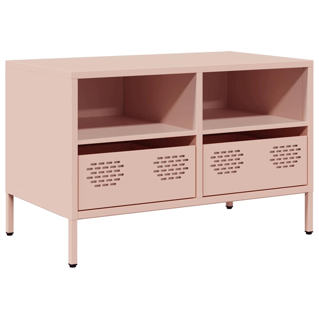 Mobile TV Rosa 68x39x43,5cm in Acciaio Laminato a Freddo