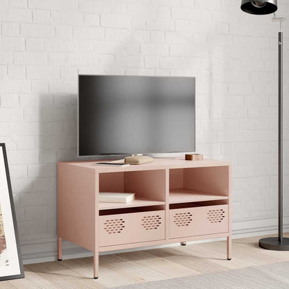 Mobile TV Rosa 68x39x43,5cm in Acciaio Laminato a Freddo