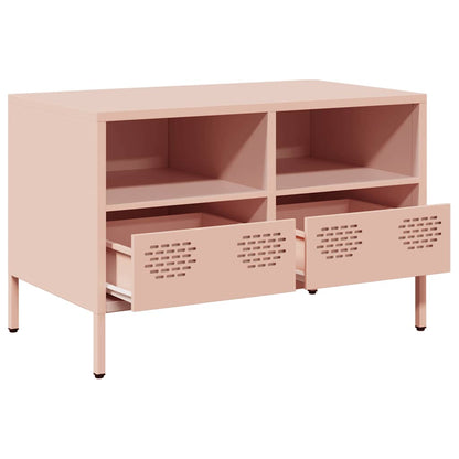 Mobile TV Rosa 68x39x43,5cm in Acciaio Laminato a Freddo