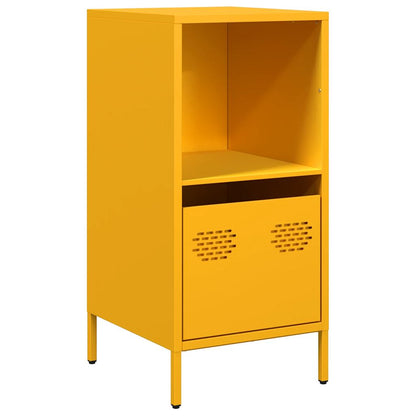 Credenza Giallo Senape 35x39x73,5 cm Acciaio Laminato a Freddo