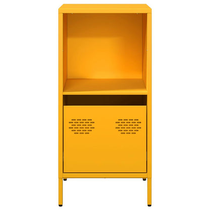Credenza Giallo Senape 35x39x73,5 cm Acciaio Laminato a Freddo