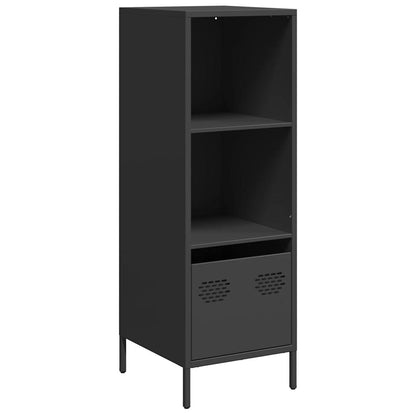 Credenza Nera 35x39x103,5 cm in Acciaio