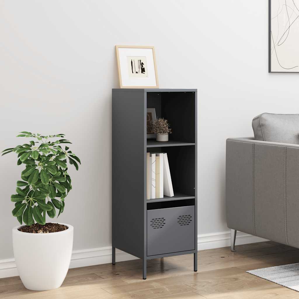 Credenza Antracite 35x39x103,5 cm Acciaio
