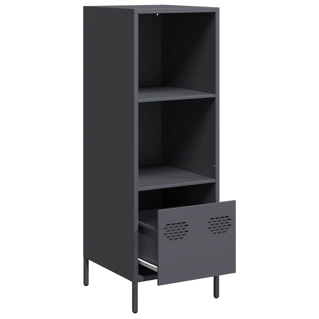 Credenza Antracite 35x39x103,5 cm Acciaio