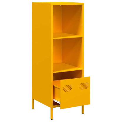 Credenza Giallo Senape 35x39x103,5 cm in Acciaio