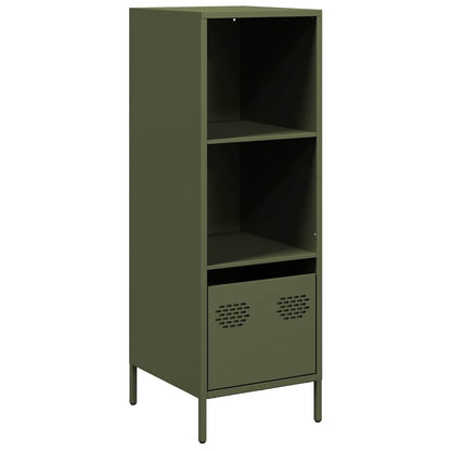 Credenza Verde Oliva 35x39x103,5 cm in Acciaio