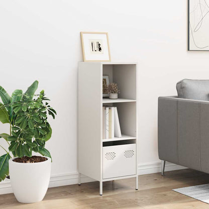 Credenza Bianca 35x39x103,5 cm in Acciaio