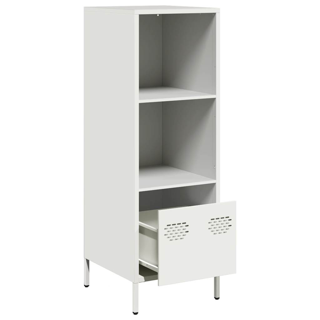 Credenza Bianca 35x39x103,5 cm in Acciaio
