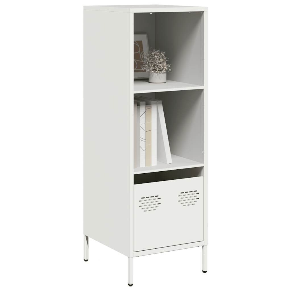 Credenza Bianca 35x39x103,5 cm in Acciaio