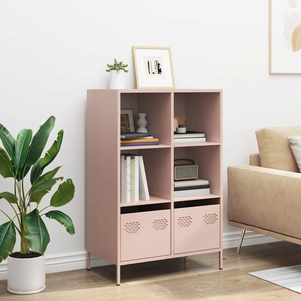 Credenza Rosa 68x39x103,5 cm in Acciaio