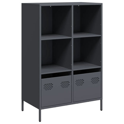 Credenza Antracite 68x39x103,5 cm Acciaio