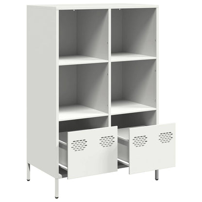 Credenza Bianca 68x39x103,5 cm in Acciaio