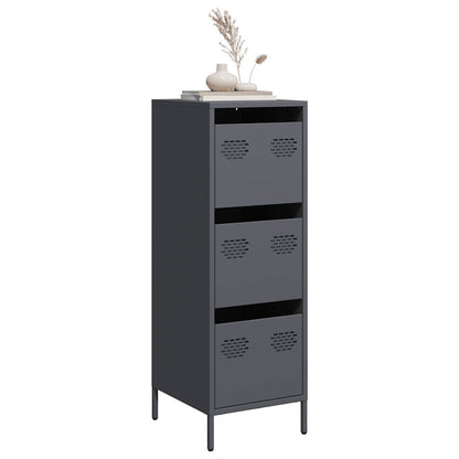 Credenza Antracite 39x35x103,5 cm Acciaio