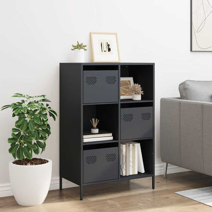 Credenza Antracite 68x39x103,5 cm Acciaio