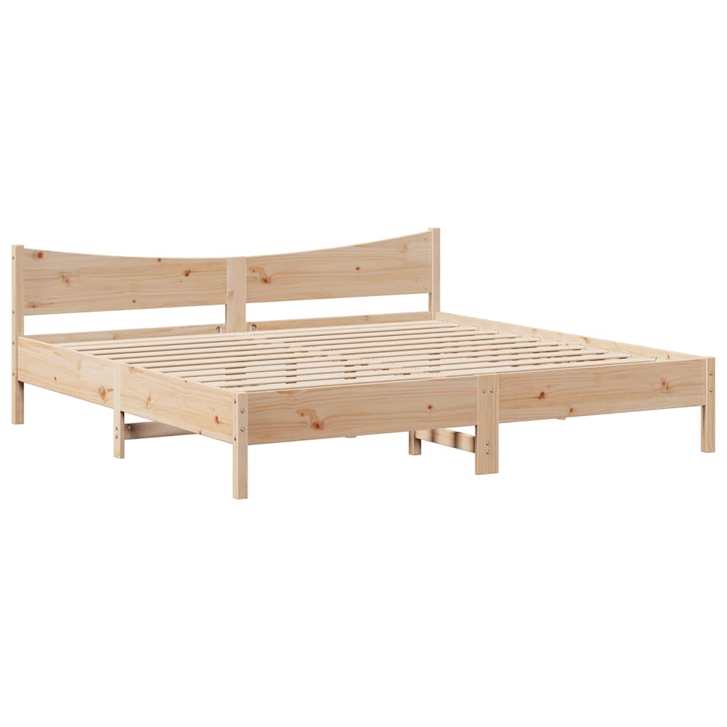Giroletto con Cassetti 180x200 cm in Legno Massello di Pino