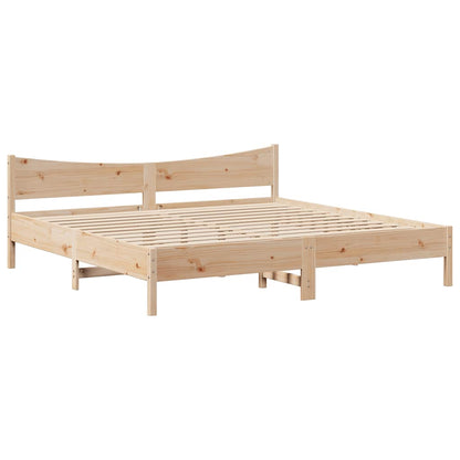 Giroletto con Cassetti 180x200 cm in Legno Massello di Pino