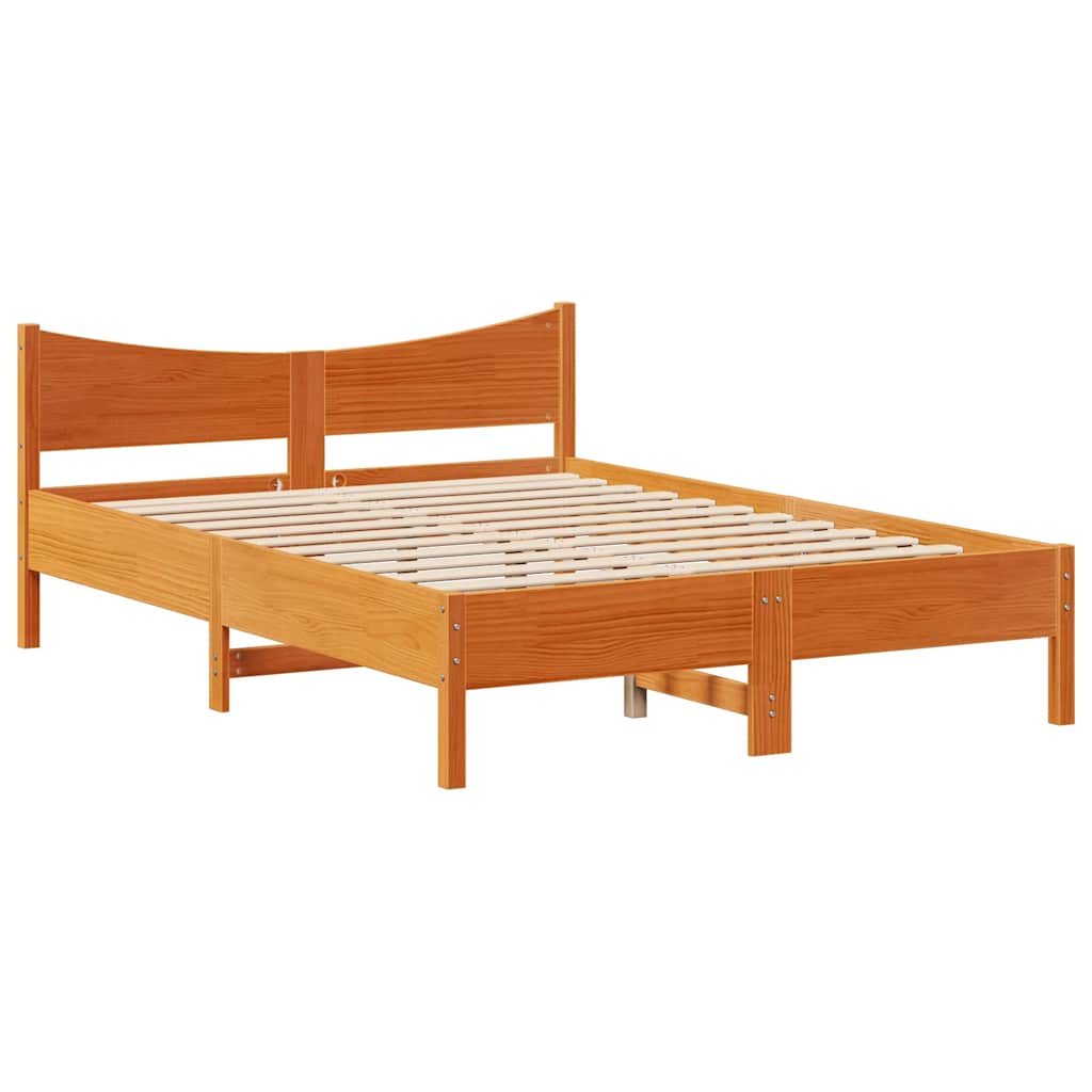 Giroletto con Cassetti Marrone Cera 150x200 cm Massello Pino