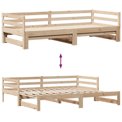 Divano Letto Estraibile con Cassetti senza Materasso 90x200 cm