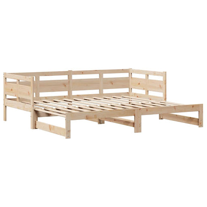 Divano Letto Estraibile con Cassetti senza Materasso 90x200 cm