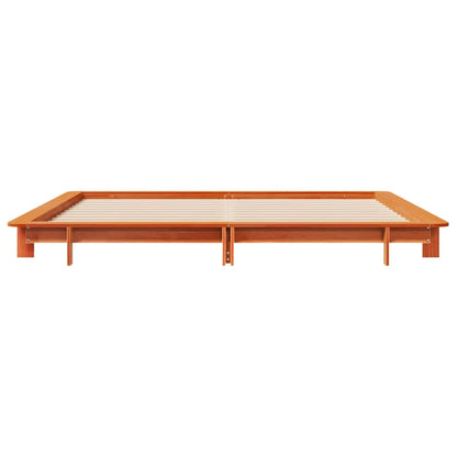 Letto senza Materasso Marrone Cera 180x200 cm in Legno di Pino